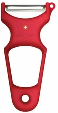 TOOLSWISS Clasinox Stainless Steel Blade Vegetable-Potato Peeler - Red - Swiss