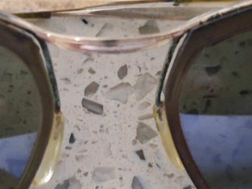 VINTAGE SOL AMOR GOLD 1960'S SUNGLASSES. need service - Picture 13 of 15