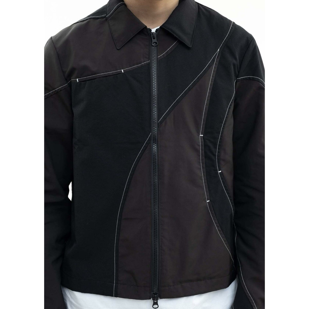 Post Archive Faction 4.0+ Jacket Center black white men's