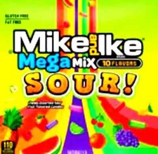 Sour Mega Mix Mike and Ike Candy 5 LBs Bulk Vending Candies FREE SHIP 