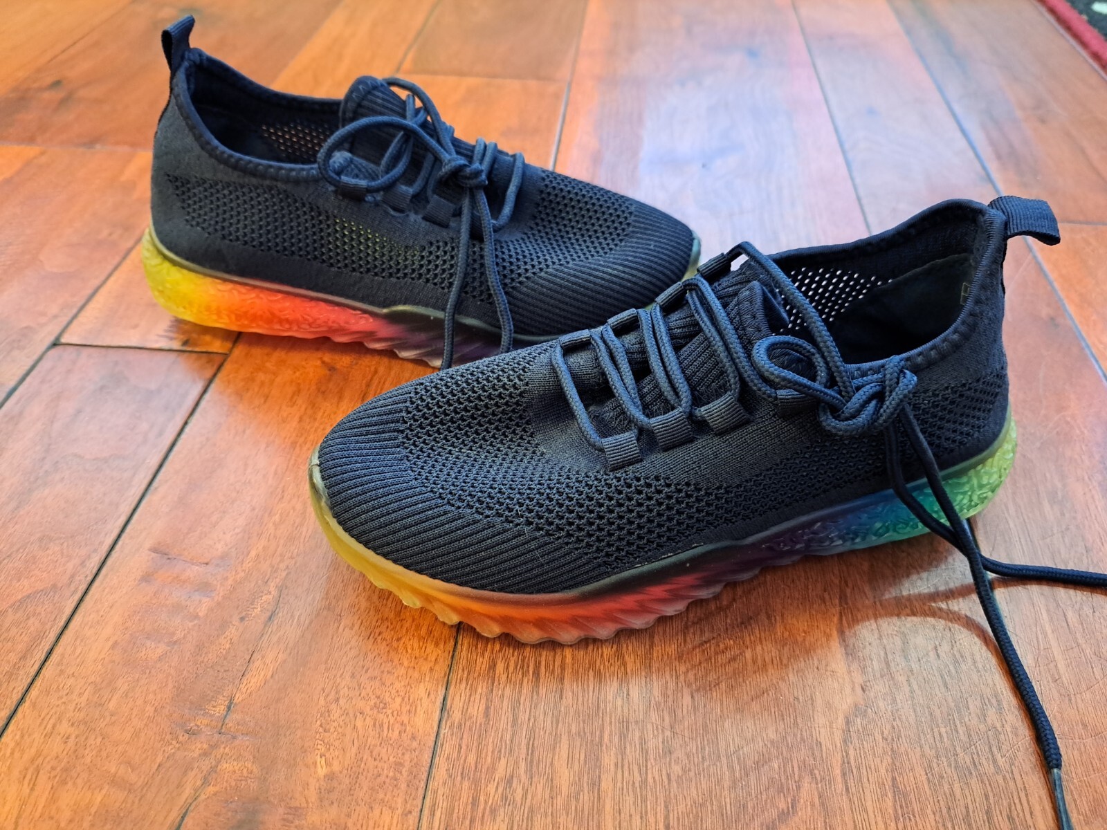 SAOLA SNEAKERS WANTED FELICITY SUOLA ARCOBALENO BLU NAVY DONNA TAGLIA 7 NUOVE CON ETICHETTE