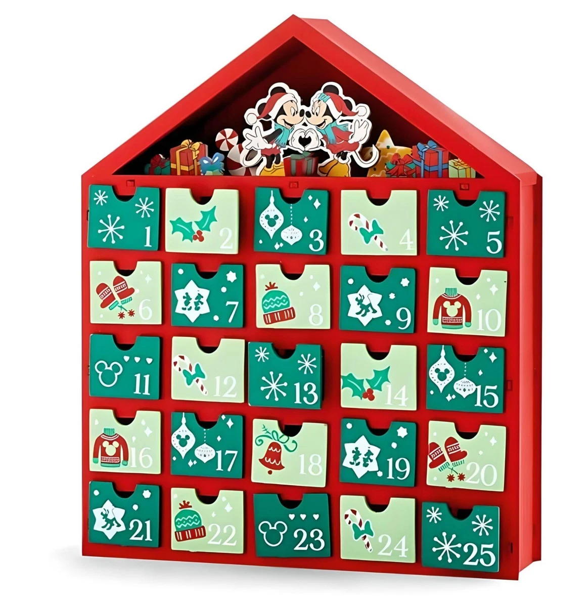 Wooden Door Advent Calendar Mickey Mouse & Friends Reusable Christmas Home  Decor | eBay