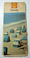 1960's Shell Oil Florida Road Map