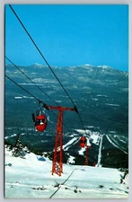 Gondola Lift Ascending Sugarloaf Mountain, Kingfield, Maine Ski Resort Postcard