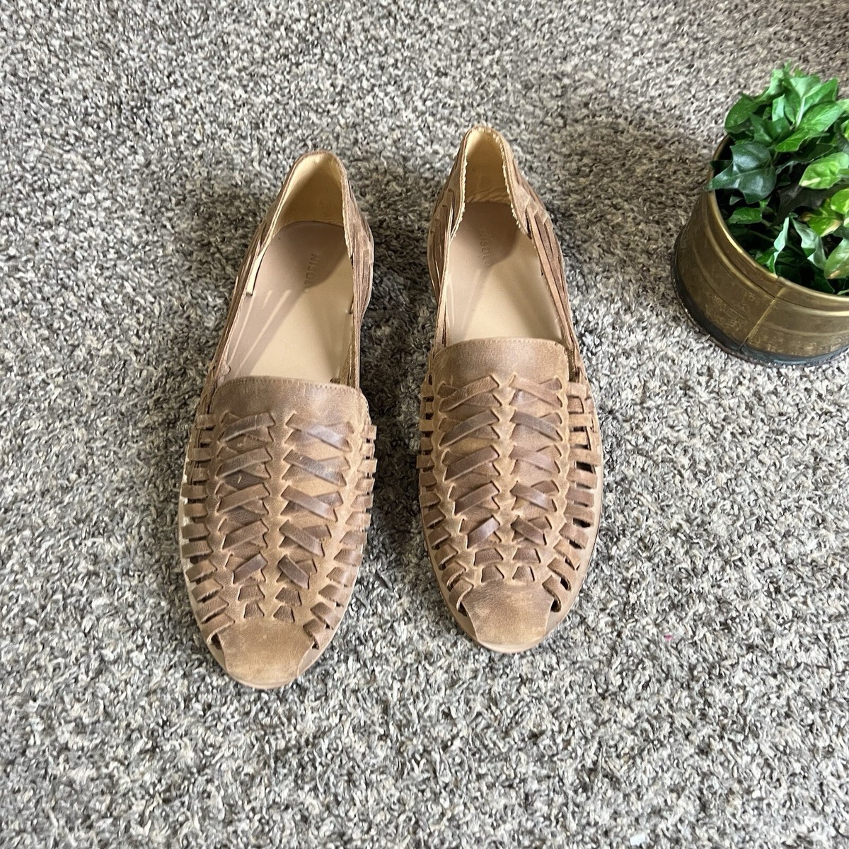 Nisolo Huarache Sandals Mens Size 13 Brown Leather New | eBay
