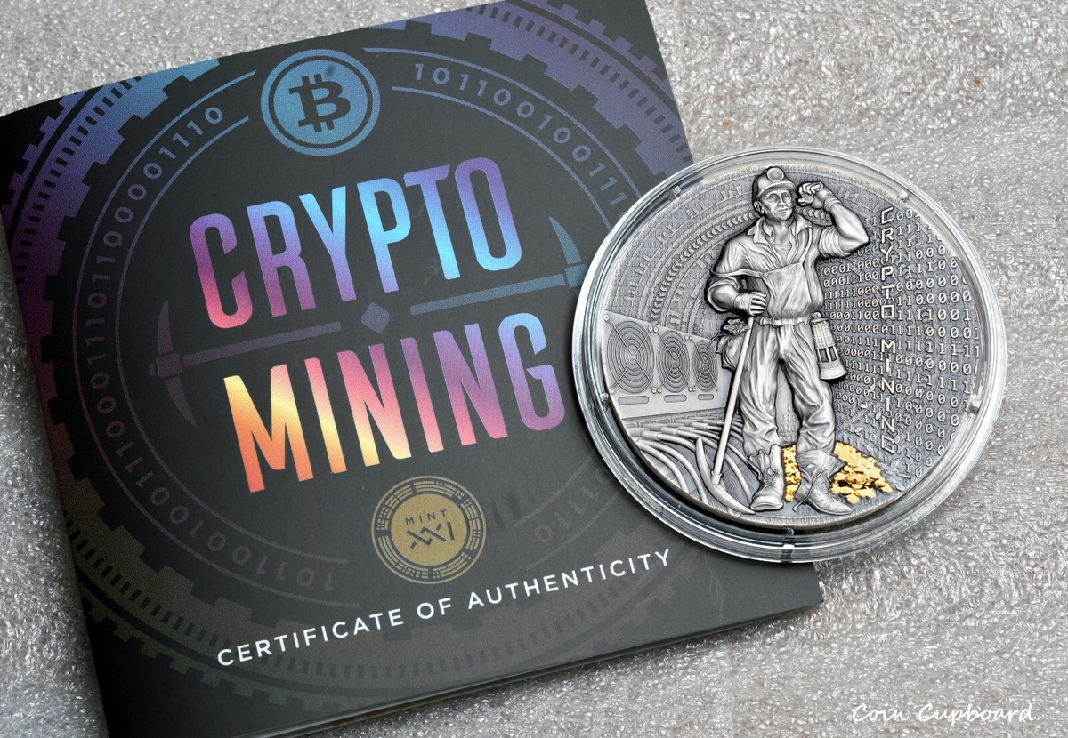 2021 - Niue - Crypto Mining - 50 grams .999 silver in antique finish w/  gilding | eBay