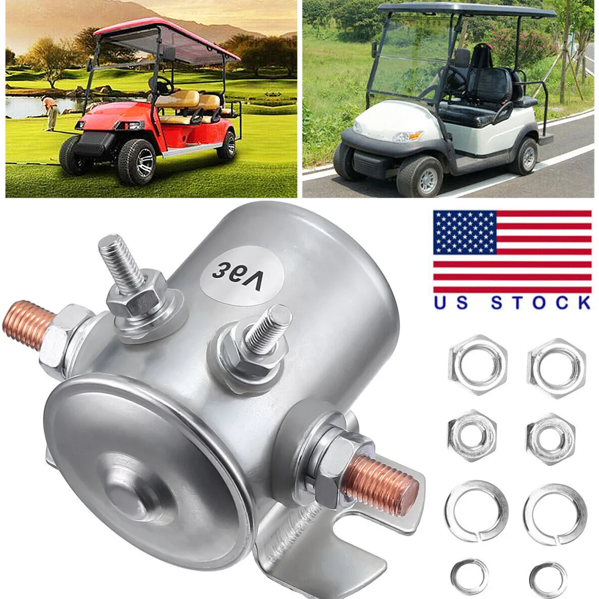 36V 36 Volt Solenoid #70 For EZGO EZ Go Electric Golf Cart Kart Car - 4  Terminal | eBay