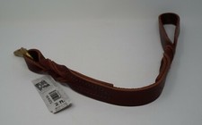#TL0124 LATIGO LEATHER TWIST TRAFFIC LEAD 2 FOOT BURGANDY MADE IN USA
