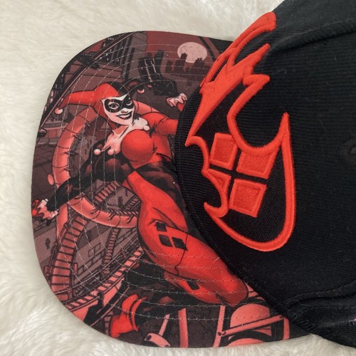 Harley Quinn Batman Black And Red SnapBack Cap Hat Adjustable Ball Cap - Picture 3 of 11