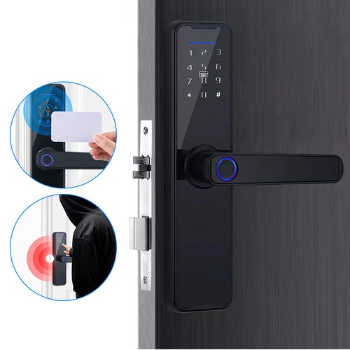 Digitales Smart Fingerabdruck Türschloss Passwort Karte Elektronisches Türöffner - Bild 18 von 24