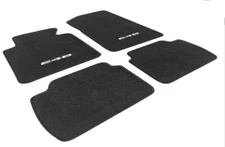 Custom Fit Black Carpet Floor Mat w/ Embroidered E46 For 99-06 BMW 3-Series M3