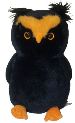 Ty Classic - FOGS the Halloween Owl (9 Inch) NEW MWMTs Plush Stuffed Animal Toy