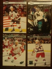 LOT OF 4 2001/02 ROOKIE RC CARDS Topps Stadium Club PREMIUM PROSPECTS KIPRUSOFF