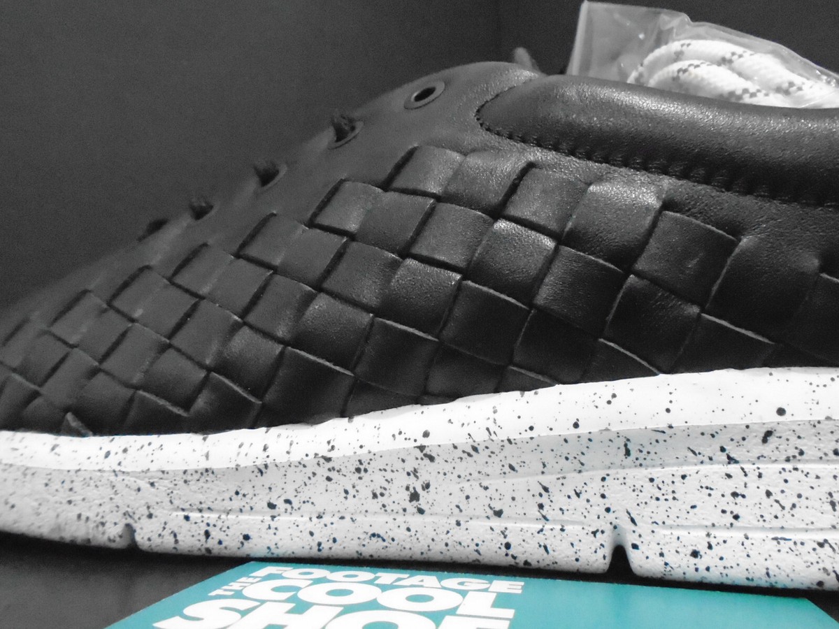 VANS x STAMPED TESSELLA leather woven sneaker blk VANS SKATE FAIRLANE - BLACK LEATHER – Holistic Skateshop main image 2