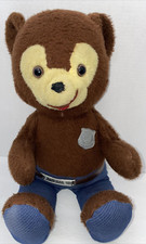 VINTAGE 1960s Smokey the Bear Plush 20  Ranger Teddy Bear Doll Badge Belt Fire