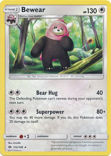 Pokemon Card - Sun & Moon 112/149 - BEWEAR (rare) - NM/Mint | eBay