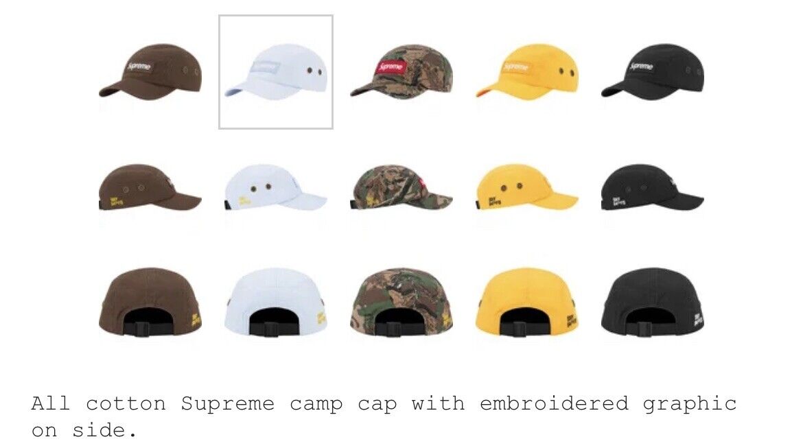 Brand New Supreme Military Camp Cap SNY 94th FS - Light Blue Brand New Supreme Military Camp Cap SNY 94th FS - Light Blue