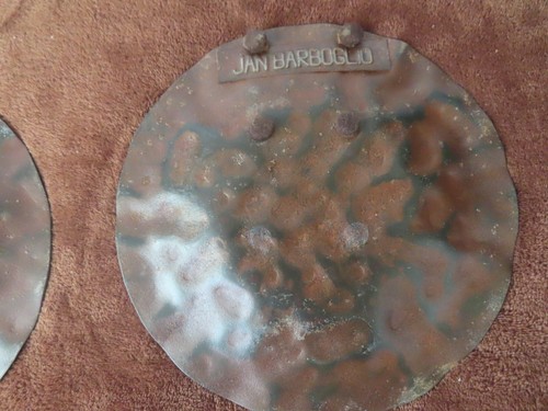 Jan Barboglio Rustic Metal Hammered Plates lot of 5 - Picture 4 of 7