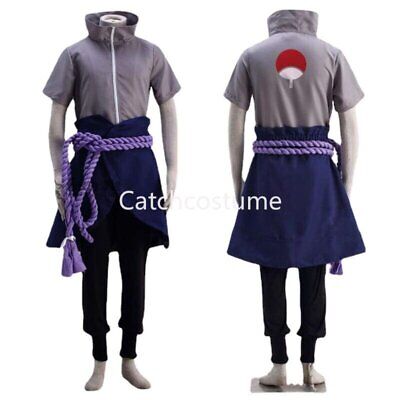 Anime Naruto Shippuden Uchiha Sasuke Cosplay Costume Full Set Christmas  Outfits