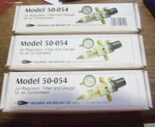 3 Badger 50-054 Airbrush Air Regulator with Filter & Gauge New!