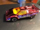 VHTF Rare Vtg. Matchbox Metallic Pink Lamborghini Countach LP 500S 1985 graphics