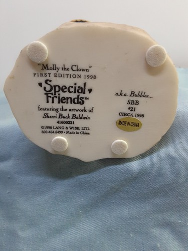 Vintage Lang & Wise Special Friends Molly the Clown Sherri Buck Baldwin Figurine - Picture 3 of 3