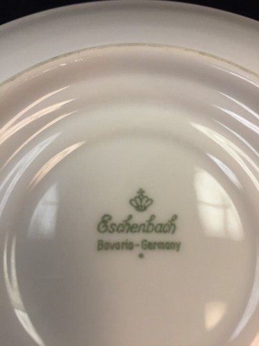 PLATO DE BARCO DE SALSA Mediados de siglo ALEMANIA Eschenbach Baviera Tazón Blanco Acanalado DE COLECCIÓN - Imagen 4 de 5