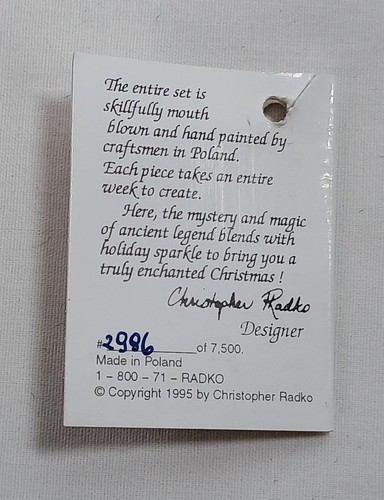 1996 Vintage Russian Rhapsody Tsarina Christmas Ornament Christopher Radko - Picture 8 of 10