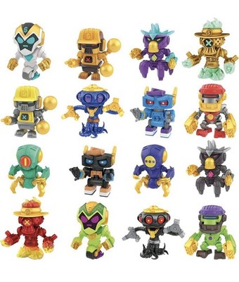 Treasure X Robots Gold Mini Complete Set !