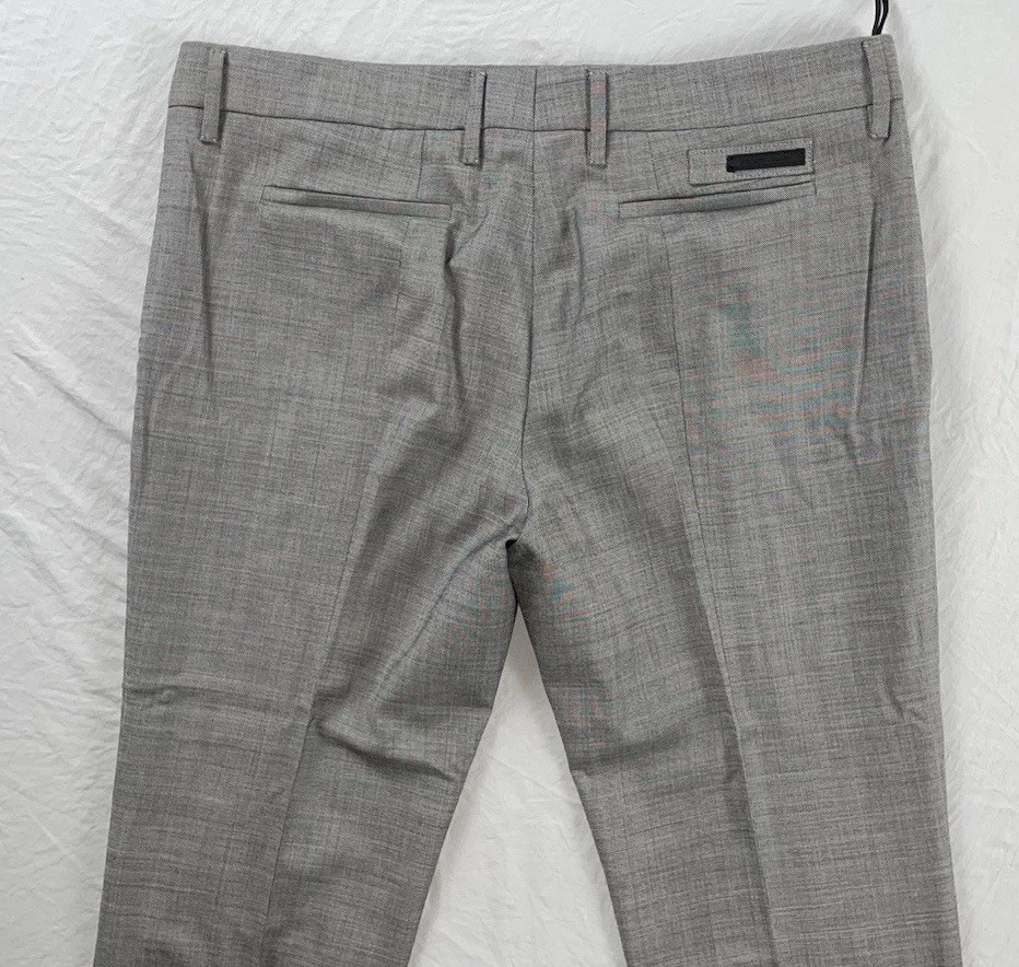 Prada  Flat Front Stretch Wool/Silk Cuffed Dress … - image 4