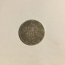 1898 Queen Victoria Silver Half Crown Coin