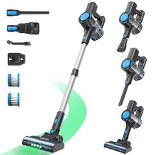 Cordless Vacuum Cleaner, Powerful Lightweight Stick Vacuum with Self-Standing...