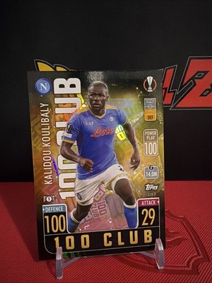 2021-22 Topps Match Attax UCL Extra Kalidou Koulibaly 100 Club #CLU2 SSC Napoli