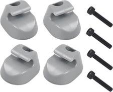 4PCS Sun Visor Clip Pair Gray Interior-Bone Compatible with Kenworth Peterbilt I