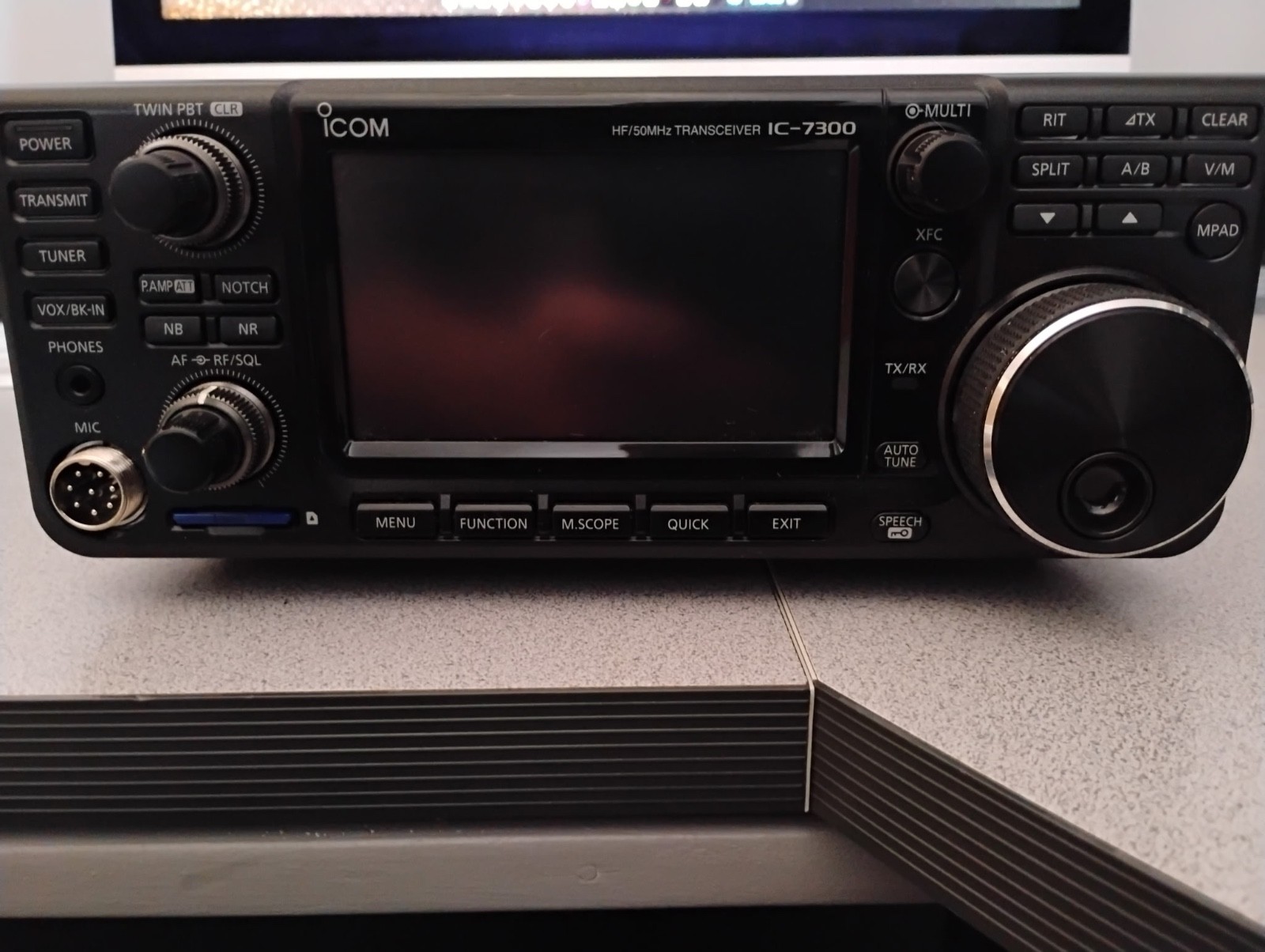 Mctfs Modification Box Icom IC-7300 HF/50MHz Transceiver with MARS Mod, Mic, Power Cord ...