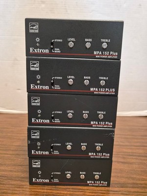 (Lot of 5) Extron MPA 152 Plus Mini Power Amplifier w/o power cord