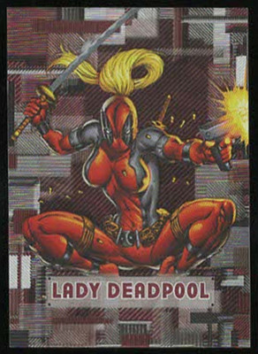 2012 Marvel Beginnings 3 PRIME MICROMOTION Etched Foil #M3-26...LADY DEADPOOL