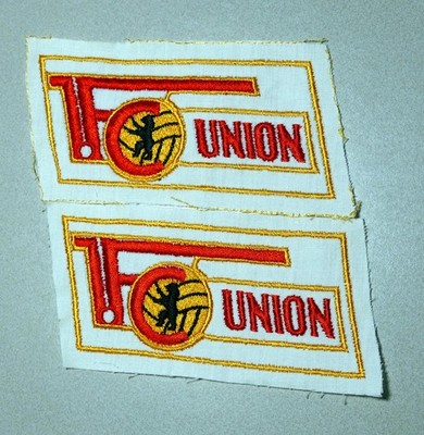 2 UNION BERLIN Aufnäher Kult DDR wie neu