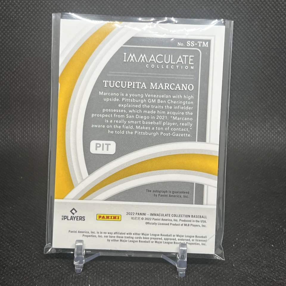 2022 Immaculate Collection Shadowbox Signatures #4 Tucupita Marcano Auto /99 BB - Image 2 of 4