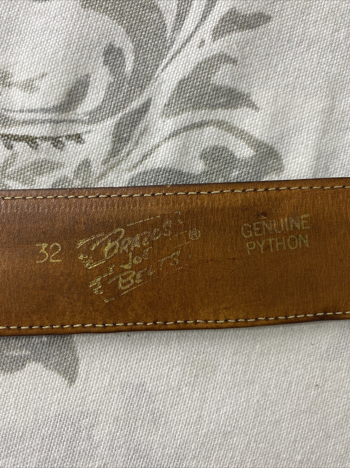 Vintage Python 70s Patchwork Belt Hippie Boho Sty… - image 13