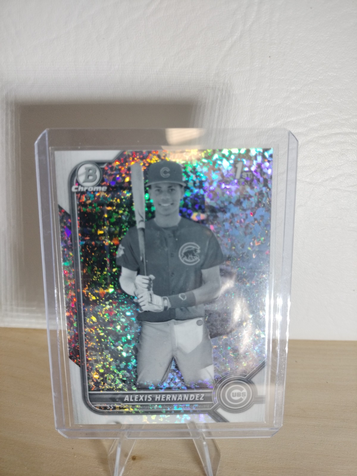 Alexis Hernandez 2022 Bowman Chrome #BCP-172 1st Bowman Black White Mini Diamond