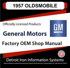 1957 Oldsmobile Golden Rocket 88 Super Fiesta Shop Manuals Parts Books Cd