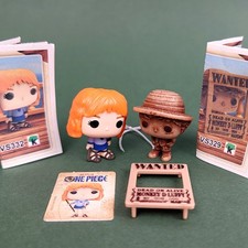 Top NEW Set Luffy Wanted VS329 Nami VS332 Kinder Joy One Piece NEW 2BPZ