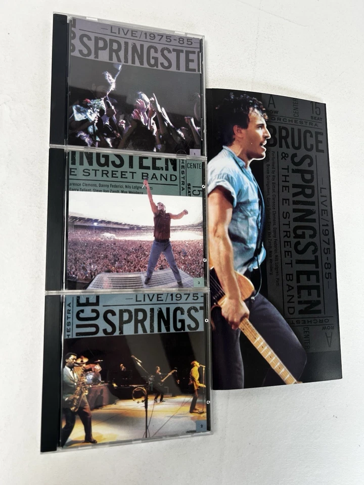 Bruce Springsteen & the E Street Band Live 1975-85 (3CD Set, 1985) With Booklet Foto 3 de 4