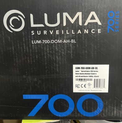 Luma Surveillance 700 Series IP Dome Analog Camera LUM-700-DOM-AH-BL