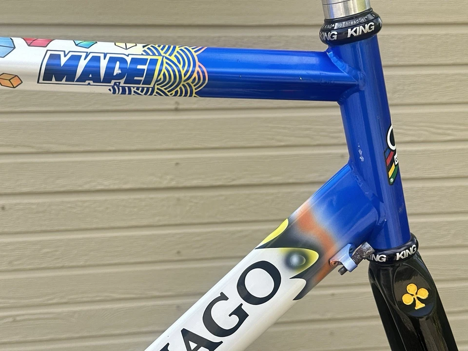 Colnago Lux Oval Master Ti Mapei Quickstep 1999 Team 59cm Leia a descrição  - Imagem 3 de 4