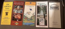 Vintage Philadelphia Brochures Maps Travel Advertising 1990's Tourism Lot Of 5