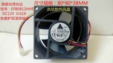1PCS Delta EFB0812HHE -FOO 8038 DC12V 0.62A 8CM 3-Pin Inverter Cooling Fan