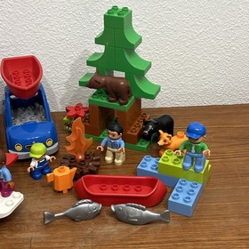 Huge Lego Duplo Mixed Lot Airport Forest Camping Pizza Restaurant INCOMPLETE