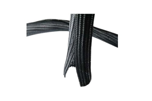Self Closing Cable Sleeve Black 1.5" (25.4mm) x 50Ft(15.24m)